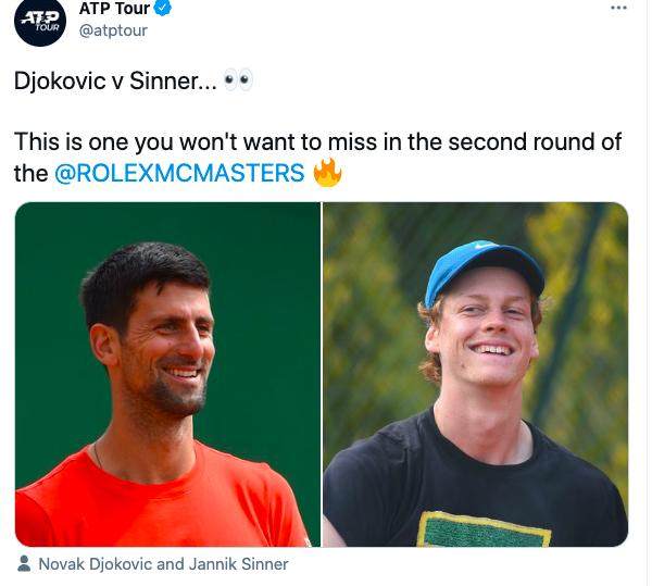 28圈-张奔斗：在蒙特卡洛，德约老师给辛纳小朋友上课